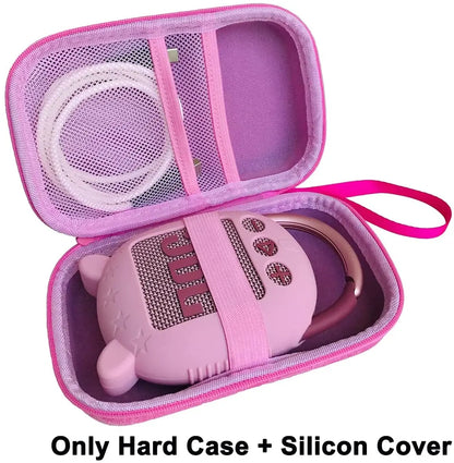 Hard Carrying Protective Travel  Storage Case and Silicone Cover for JBL Clip 4 Portable Bluetooth Speaker